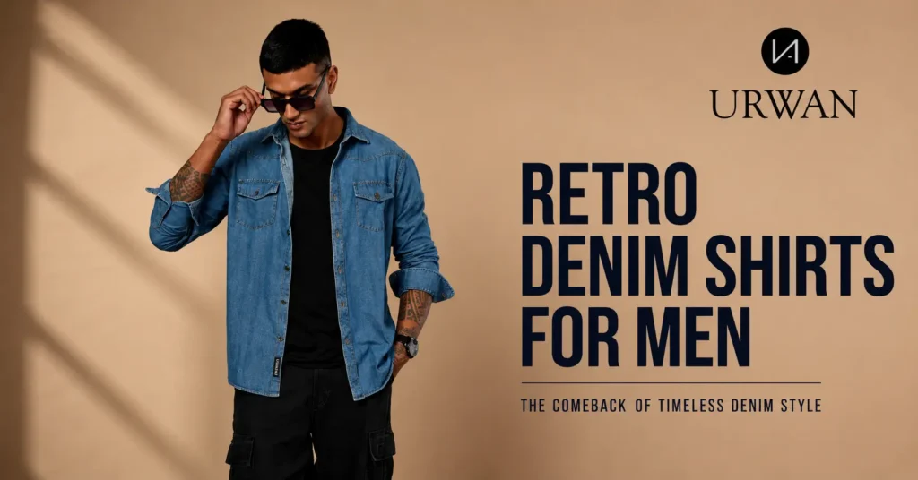 Retro Denim Shirt for Men