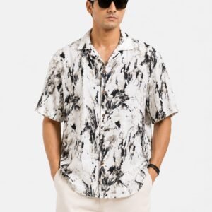 White & Blue Resort Shirt
