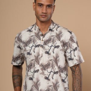 Brown Structural Resort Shirt