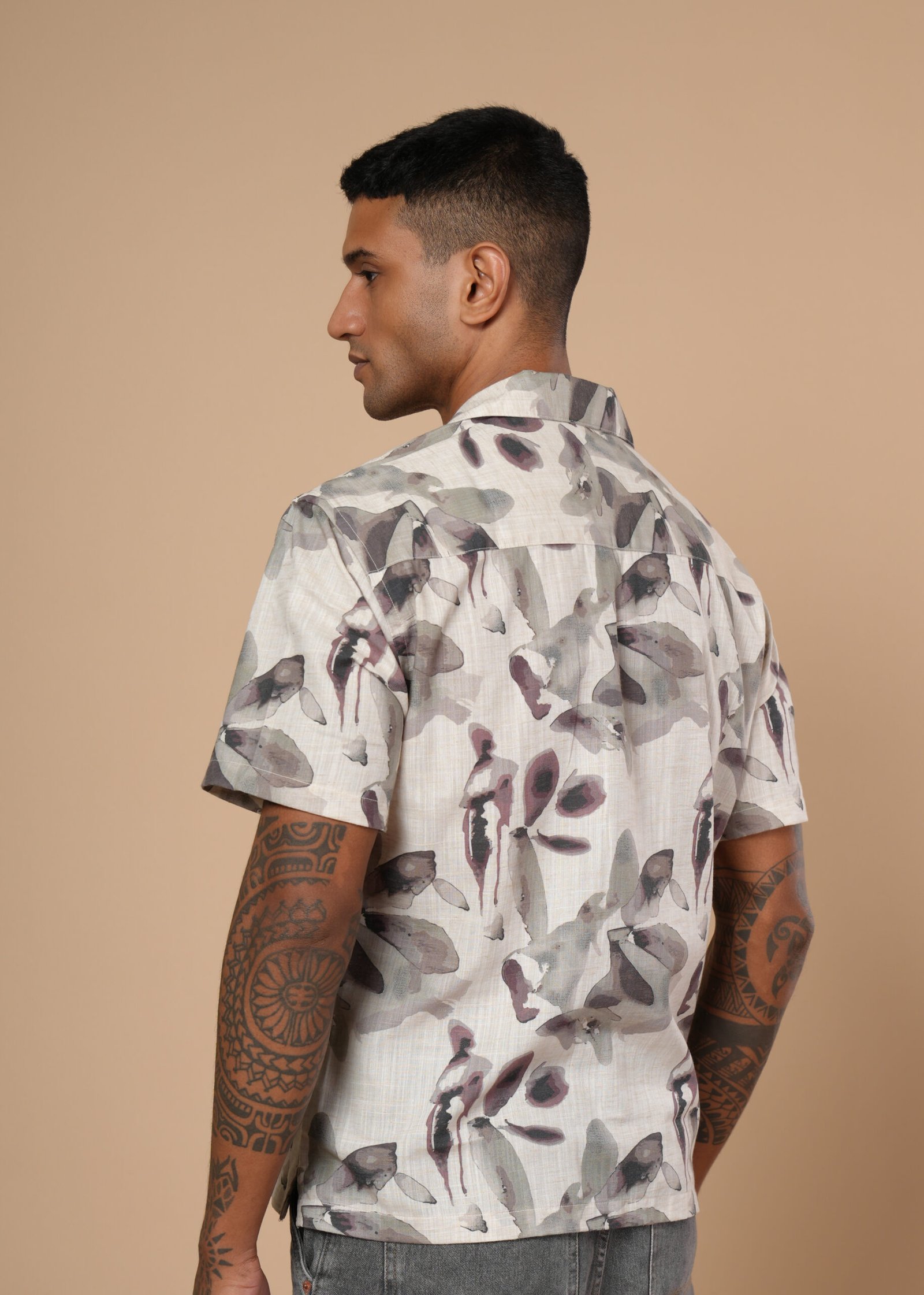 Brown Petals Resort Shirt - Image 2