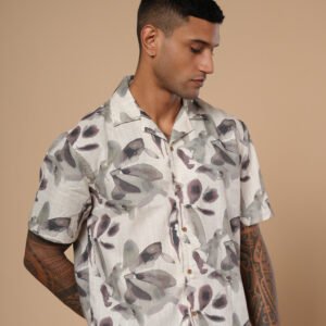 Brown Petals Resort Shirt