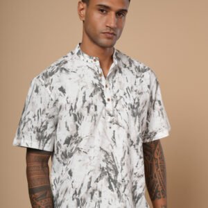 White & Grey Resort Shirt